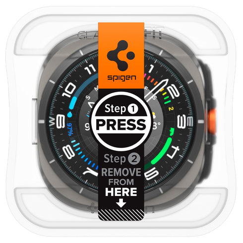 מגן מסך לסדרת Spigen Galaxy Watch מדגם GLAS.TR EZ Fit